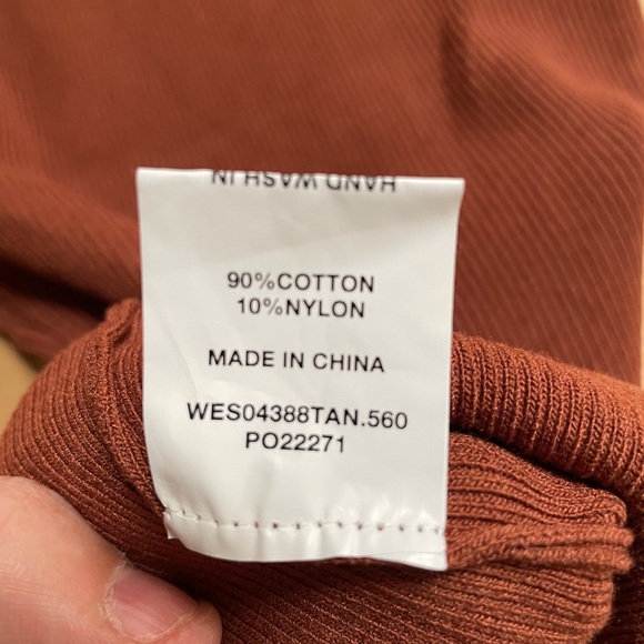 DISSH Rust Ribbed Tank Top - Picture 5 of 6